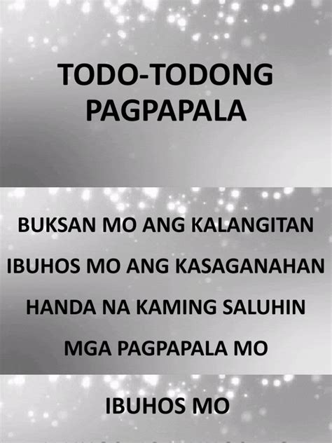 Todong Todo Na Kantotan .